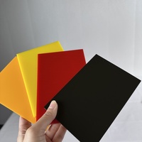 Feuille acrylique givrée vierge 100% personnalisée en gros double couleur (noir blanc) pour la publicité résistante aux rayures écologique pour