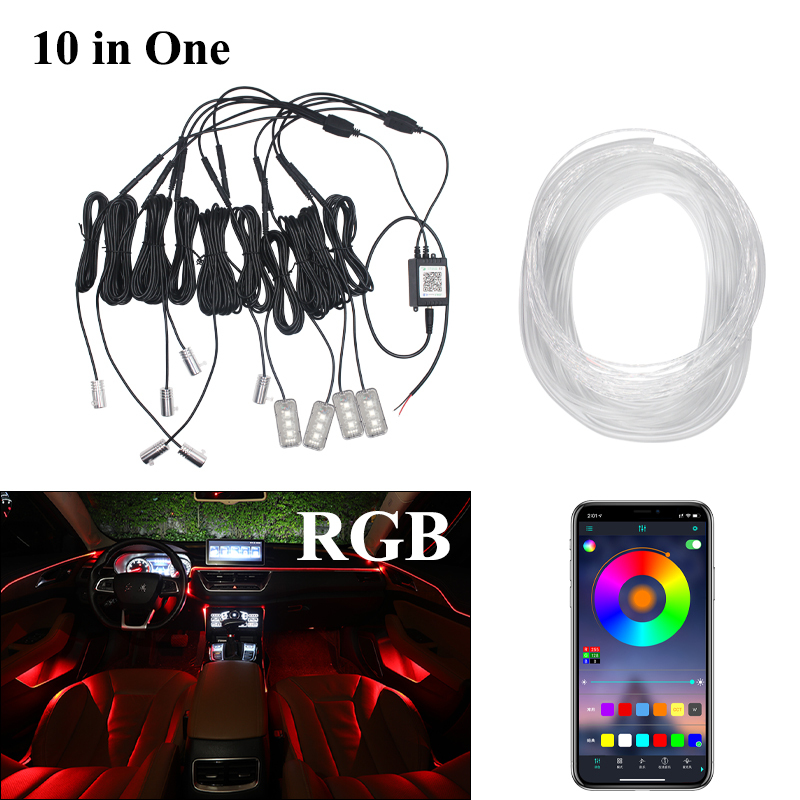 Car Cold Light Line - RGB Ambient Lighting for Interior