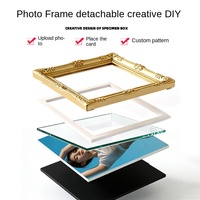 Cadre photo aimanté pour réfrigérateur, DIY, 3D, mini, 3 pouces, en plastique souple, personnalisable, autocollant décoratif de célébrité de dessin animé, culturel
