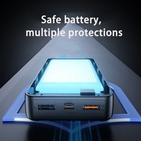 Chargeur portable Power Bank 20000mah 20W USB-C Power Delivery Câble USB-C intégré Powerbanks 20000 Mah Charge rapide