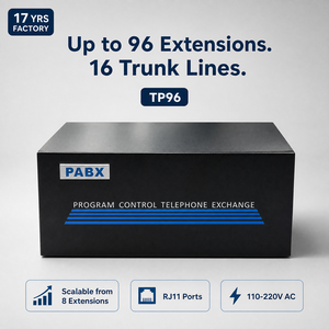 Sistem Telepon Hotel PABX TP96 96 Ekstensi 16 Jalur Trunk Sistem PBX Auto Attendant Caller ID LCR - Product Image 2