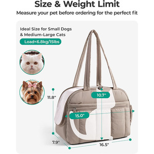 Nueva Bolsa de Transporte para Perros Pequeños, Acolchada, Suave y Esponjosa, para Viajes - Product Image 2