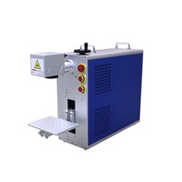 Machine de marquage laser à fibre 20W 30W 50W, graveur laser CNC refroidi par eau pour métal, cuir, plastique, bois, contreplaqué, MDF