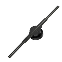 Pantalla LED holográfica 3D Pantalla de ventilador de ojo desnudo Proyector de imágenes estéreo suspendido de escritorio montable en pared para uso en interiores OEM