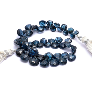 Cuentas de Piedras Preciosas Semipreciosas de Cianita Azul Verdoso Natural Rara de 6 mm-9 mm, Facetadas en Forma de Corazón, para Joyería - Product Image 5