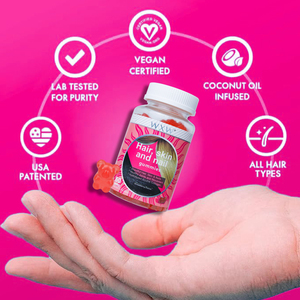 สต็อก wxw เล็บผิวหนังผมไบโอติน gummies เล็บผิวหนังผมวิตามิน gummies ผม, ผิวหนัง, เล็บการเจริญเติบโต pectin Gummies - Product Image 5