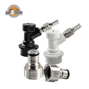 Ball Lock Keg 5/8 FPT Thread Coupler Adapter ,Stainless Steel Ball Lock Quick Disconnect Conversion Kit for Home Beer Brewing