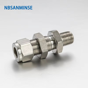 Conector de Placa con Rosca Externa de Compresión de Acero Inoxidable BMC316L NBSANMINSE, Alta Presión 3000PSI - Product Image 5