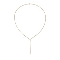 Collier long en argent 925 Gemnel, pendentif en zircon en forme de Y, style bohème, élégant, collier statement pour femmes