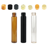 Contenants en verre transparent pré-étiquetés CR de 11,5 ml, 11 ml, 10 ml, 12 ml, tubes à cigares en verre avec bouchons CR, flacon cosmétique pour parfum