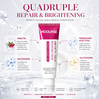 Crème à l'Arbutine 7% + Acide Tranexamique 4% 70 000ppm Arbutine 40 000ppm TXA Niacinamide Glutathion Taches Brunes et Taches de Rousseur