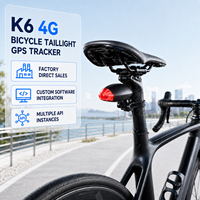 Rastreador GPS Inteligente 4G para Bicicleta de Fábrica, Batería de 1500mAh, Luz Trasera, Rastreo en Tiempo Real para Bicicletas de Carretera y Montaña