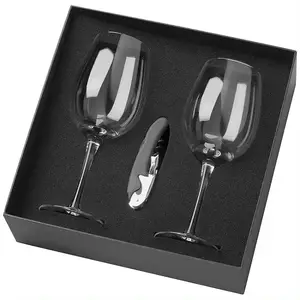 Custom foam inserts trays wine packaging glasses wine bottles glass products EVA insert CNC laser engraving EVA foam paper box