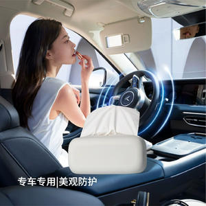 Boîte à mouchoirs en silicone avec ventouse, design suspendu, imperméable, multi-usage pour voiture et salon - Product Image 3