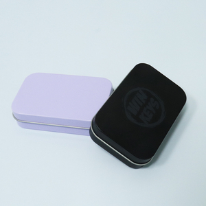 New 95*60*22mm rỗng hình chữ nhật hộp thiếc thuốc lá bạc hà Kẹo đóng gói hộp kim loại nhỏ hộp thiếc với bản lề Nắp - Product Image 5