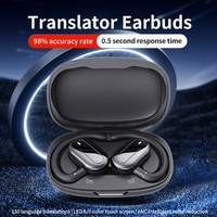Écouteur intelligent Traducteur vocal en ligne Écouteurs Dispositif de traduction vocale Traducteur multilingue en temps réel