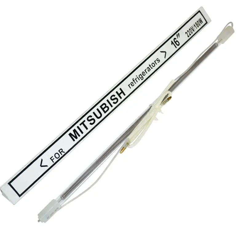 Factory wholesale price mitsubish 14'' 150W gas glass tube heating refrigerator defrost heater for refrigerator