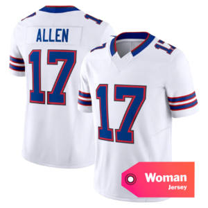 ニューモデル レディース ジャージー バッファローズ ジャージー 17 ジョシュ・アレン 86 キンケイド 4 クック 58 ミラノ 0 コールマン ホワイト フットボール ジャージー 刺繍入り - Product Image 4