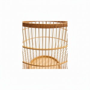 Panier en bambou flexible du Vietnam, très apprécié, écologique, rond/rectangulaire/carré, couleur naturelle/personnalisée, pour vêtements - Product Image 1