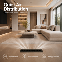 Nouvelle grille de sortie d'air de climatisation rectangulaire noire FL 2 * 14 réglable pour vente en gros