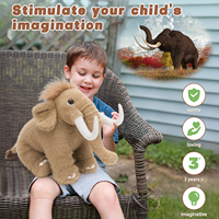 Peluche MorisMos neutre de 40cm, conception personnalisée, animal préhistorique, cadeau mignon, sur le thème de l'âge de glace