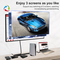 Offre Spéciale 8K 60 Hz & 4K 120Hz pour commutateur HDMI Répéteur audio et vidéo 48Gbps avec 3 entrées et 1 sortie pour PC portable PS4/PS5 &