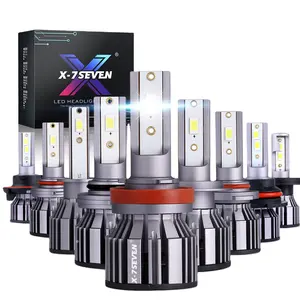 X-7SEVEN T2 12V 68W 6800LM 6500K CSP CHIPS LEDヘッドライトシステムH1 H3 H4 H11 H13 9005 9006 9007H7 LEDヘッドライト電球