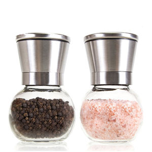 Moulin à épices manuel en acier inoxydable WXL713 de 200 ml pour sel et poivre, en forme de boule, pour cuisine et maison, vente en gros - Product Image 6