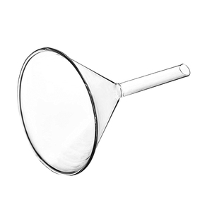 Entonnoir en verre borosilicate à tige courte de 120 mm pour usage en laboratoire, pour filtration chimique - Product Image 4