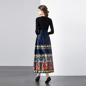 중국 스타일 Hanfu 말 얼굴 치마 여자의 스타일 복고풍 기질 세련된 치마 여자 의류 원피스 - Product Image 2