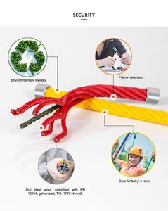 ג'יאאי מחוזק עם ליבת פלדה חבל שילוב מחוזק למגרש משחקים רשת טיפוס - Product Image 4