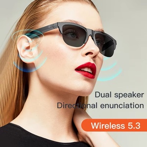 F06 Smart Eye Glasses TWS Earbuds Touch <b>Control</b> Bone Conduction Headphones HIFI Smart Sunglasses Audio Glasses - Product Image 5