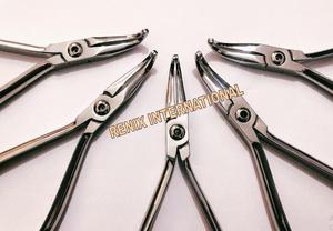 Pince orthodontique manuelle courbée en acier inoxydable, instrument chirurgical, certifiée CE, conforme à la norme ISO13485, dispositif médical de classe I - Product Image 4