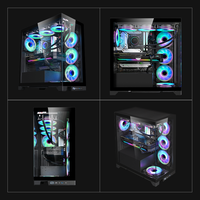 Full Tower ATX PC Case Supports 360mm Radiator Front Rear Bottom PSU 12 Fan Positions Type-C USB 3.0 Gaming Computer Chassis
