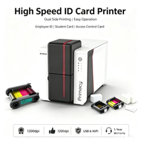 Impresora de Tarjetas de Identificación de PVC Evolis Primacy2, Impresión a una o dos Caras por Sublimación, Control de Acceso para Empleados, Máquina de Impresión de Tarjetas de Plástico CR80
