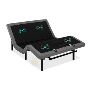 Marco de cama de belleza ajustable inteligente con masaje y diseño de metal moderno USB para sala de estar Hotel dormitorio apartamento - Product Image 1