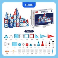 Juegos de construcción 3D DIY Unisex, bloques de construcción magnéticos, azulejos de plástico educativos para niños, modelos de aprendizaje, estilo