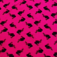 Tissu en velours tissé rose imprimé style indien en polyester personnalisé pour robe femme - Vente en gros