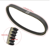 Courroie de transmission pour voiturette de golf Club Car, compatible avec les modèles à essence DS ou Precedent 1014081, 1017188