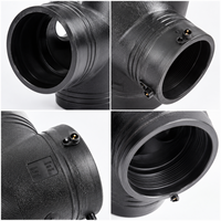 Raccord croisé électrofusionné en PEHD 200 mm SDR11 pour systèmes de canalisations haute pression