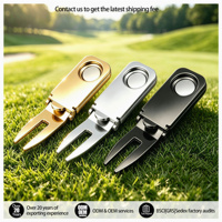 Outil de réparation de divots de golf personnalisé, marqueur de balle intégré, modèle unique