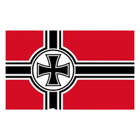 Drapeau du Troisième Reich en polyester 3x5 pieds, imprimé numériquement, style suspendu, durable et écologique, vente en gros Koaate