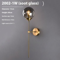 Lampe murale LED nordique moderne minimaliste fer et corps PC pour salon chambre chevet ou couloir miroir mur avant