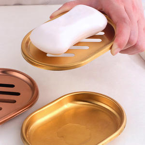 Jabonera cepillada de acero inoxidable para <span class=keywords><strong>ducha</strong></span> de baño y cocina de alta calidad, caja de jabón de drenaje - Product Image 5