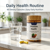 Complément alimentaire pour la santé de la prostate, marque privée, mélange d'herbes à base de palmier nain et de champignon Reishi, 90 capsules pour hommes