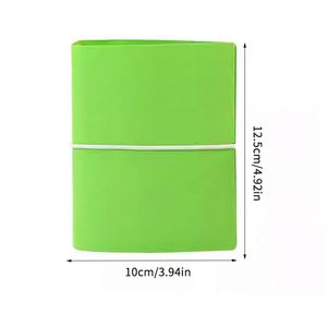 Couverture de classeur en PVC couleur bonbon FUXI M5 avec sangles, journal à spirales rechargeable et carnet de planification à feuilles mobiles - Product Image 2
