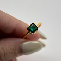 Vente chaude 925 Sterling Silver 5A Zircon Cubique Plaqué Or 18K Bague De Fiançailles De Mariage Ensemble Princesse Coupe Vintage pour les Fêtes