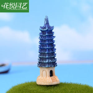 Kit di Montaggio Fai-da-Te del Faro a Nove Piani con Micro-Paesaggio in Muschio Weij, Decorazione Ecologica in Bottiglia, Ornamento in Resina - Product Image 5