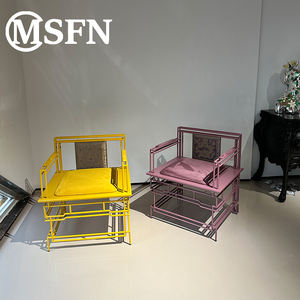 धातु फ्रेम कढ़ाई कपड़ा गीत कुर्सी पेटेंट आधुनिक फर्नीचर संग्रहालय कार्यालय लिविंग रूम कस्टम डिजाइन कारखाने प्रत्यक्ष आपूर्ति - Product Image 3