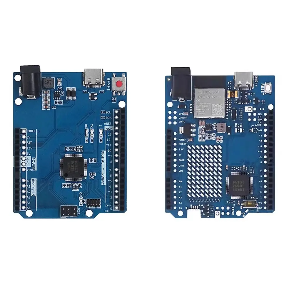 विकास बोर्ड UNO R4 बोर्ड ने Arduino UNO R4 वाईफ़ाई / UNO R4 मिनिमला के लिए संगत नीला संस्करण उन्नत किया